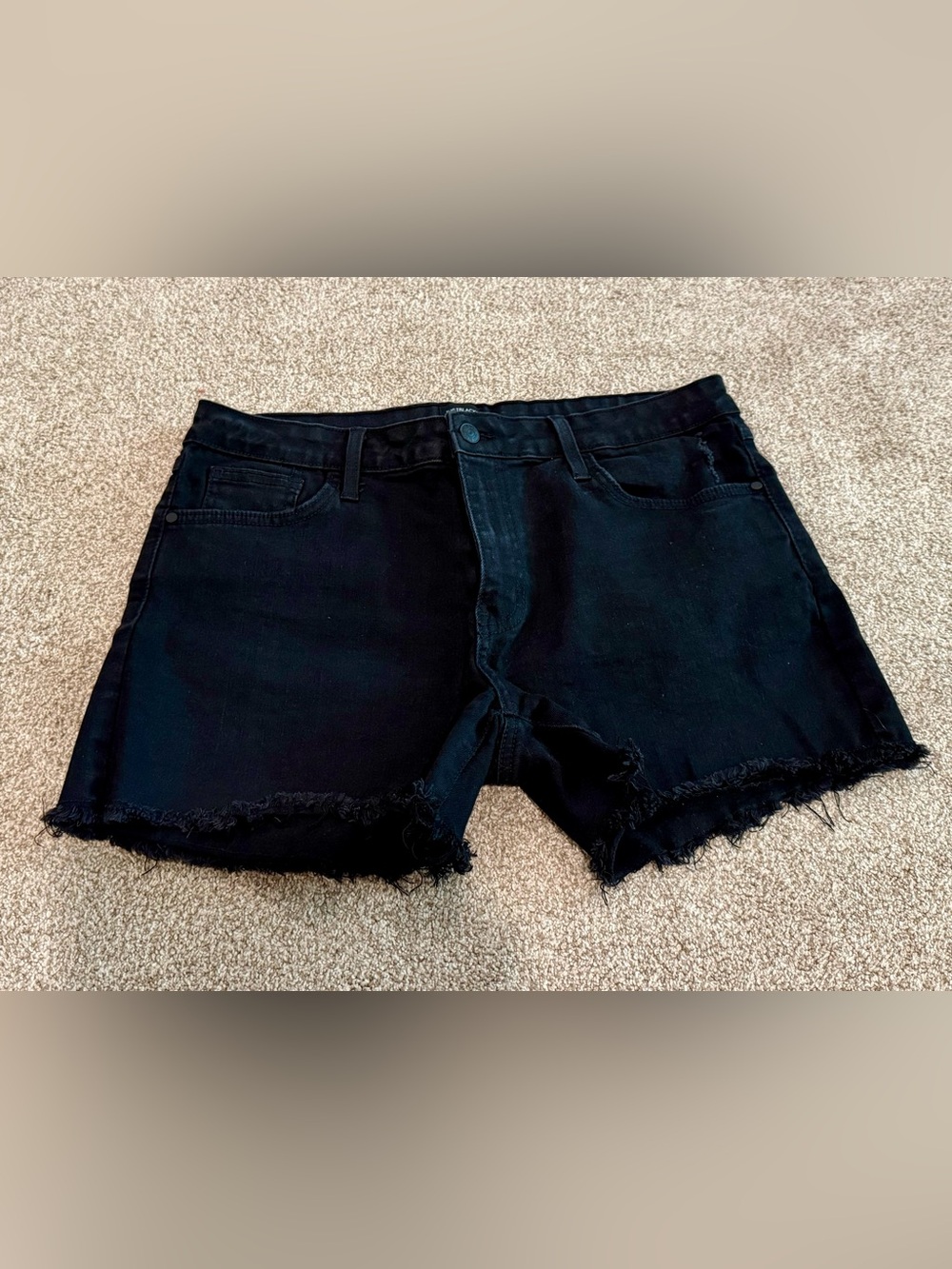 Just Black Frayed Hem Women’s Denim Shorts